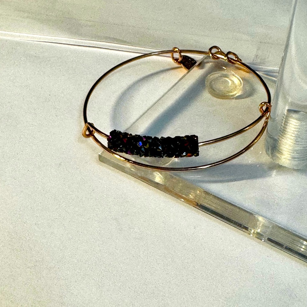 Alex and Ani Mermaid Tail Black Bracelet